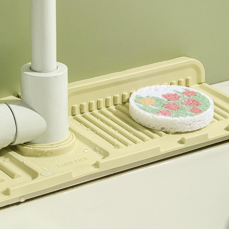 🔥 Faucet Splash Guard Draining Tray Mat