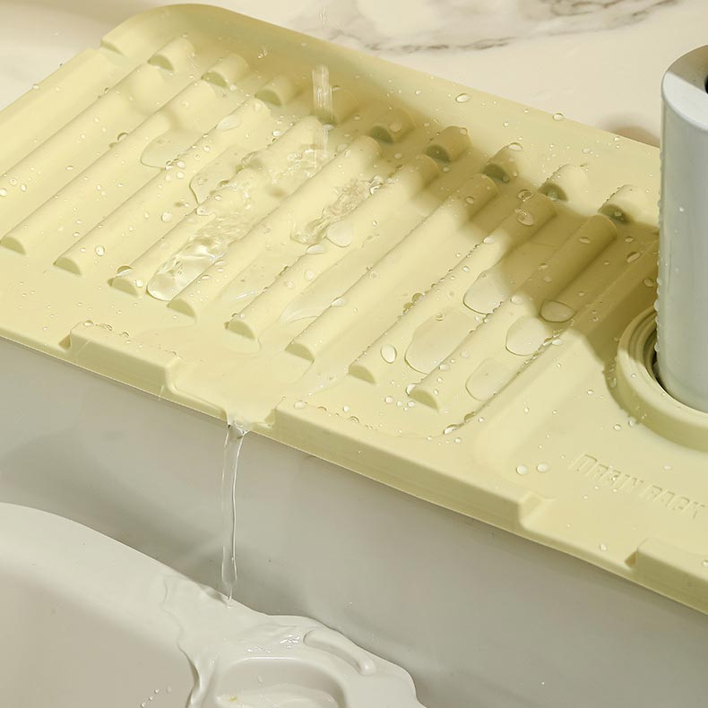 🔥 Faucet Splash Guard Draining Tray Mat